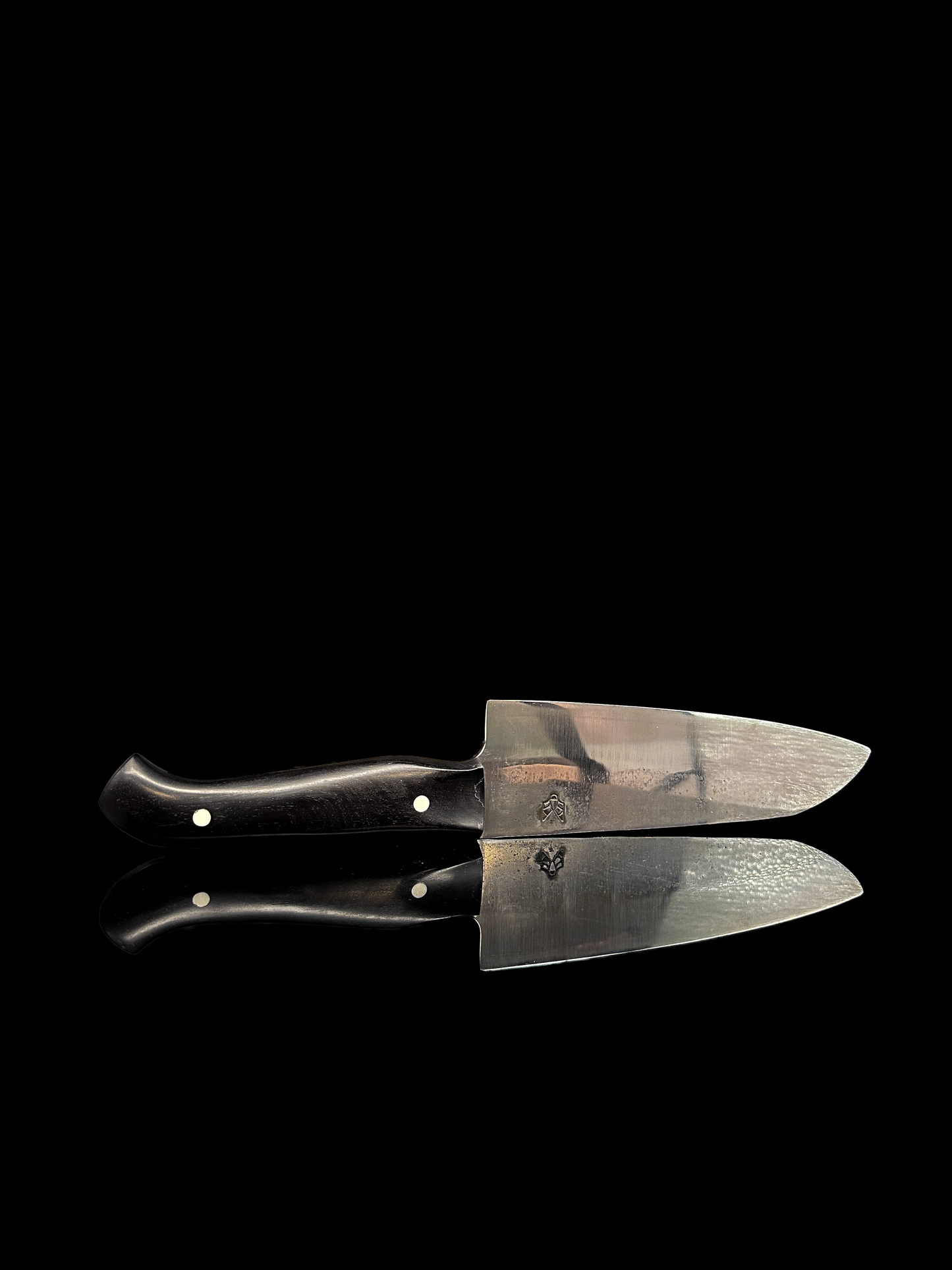 Küchenmesser Wils 008, Griff schwarz stabilisiert