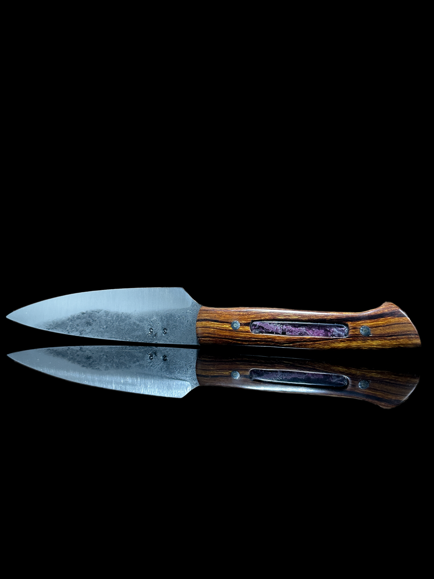 Officemesser, Griff aus Wüsteneisenholz & Epoxy Inlay