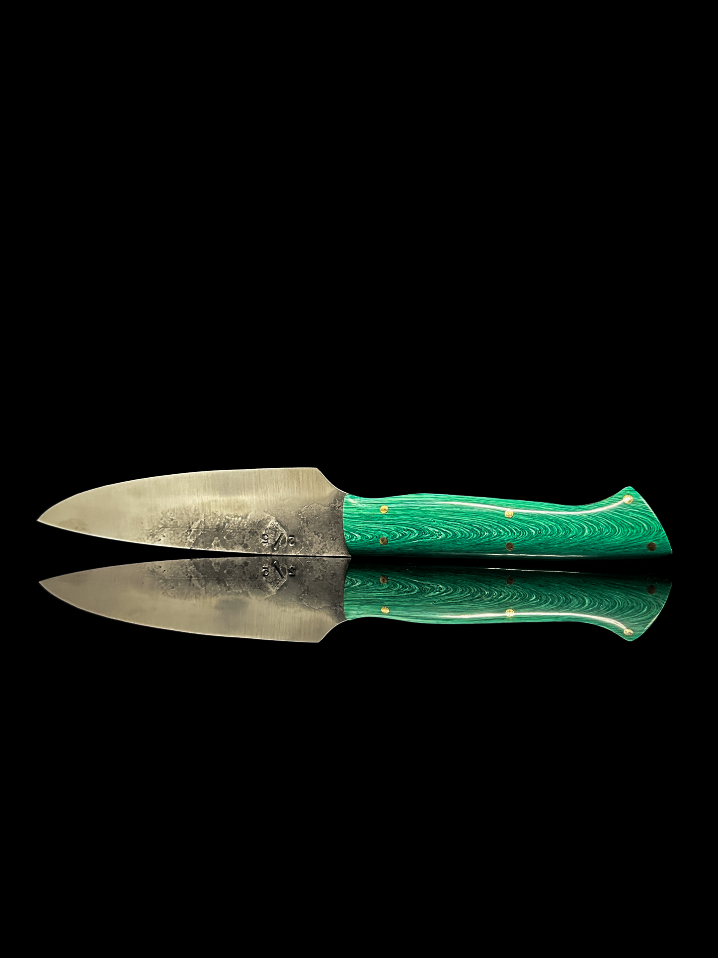 Officemesser, Küchenmesser mit Griff aus grünem JUMA